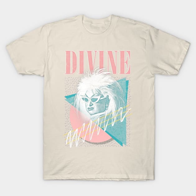 Divine \/\/\/\ Faded Style Fan Art T-Shirt by DankFutura